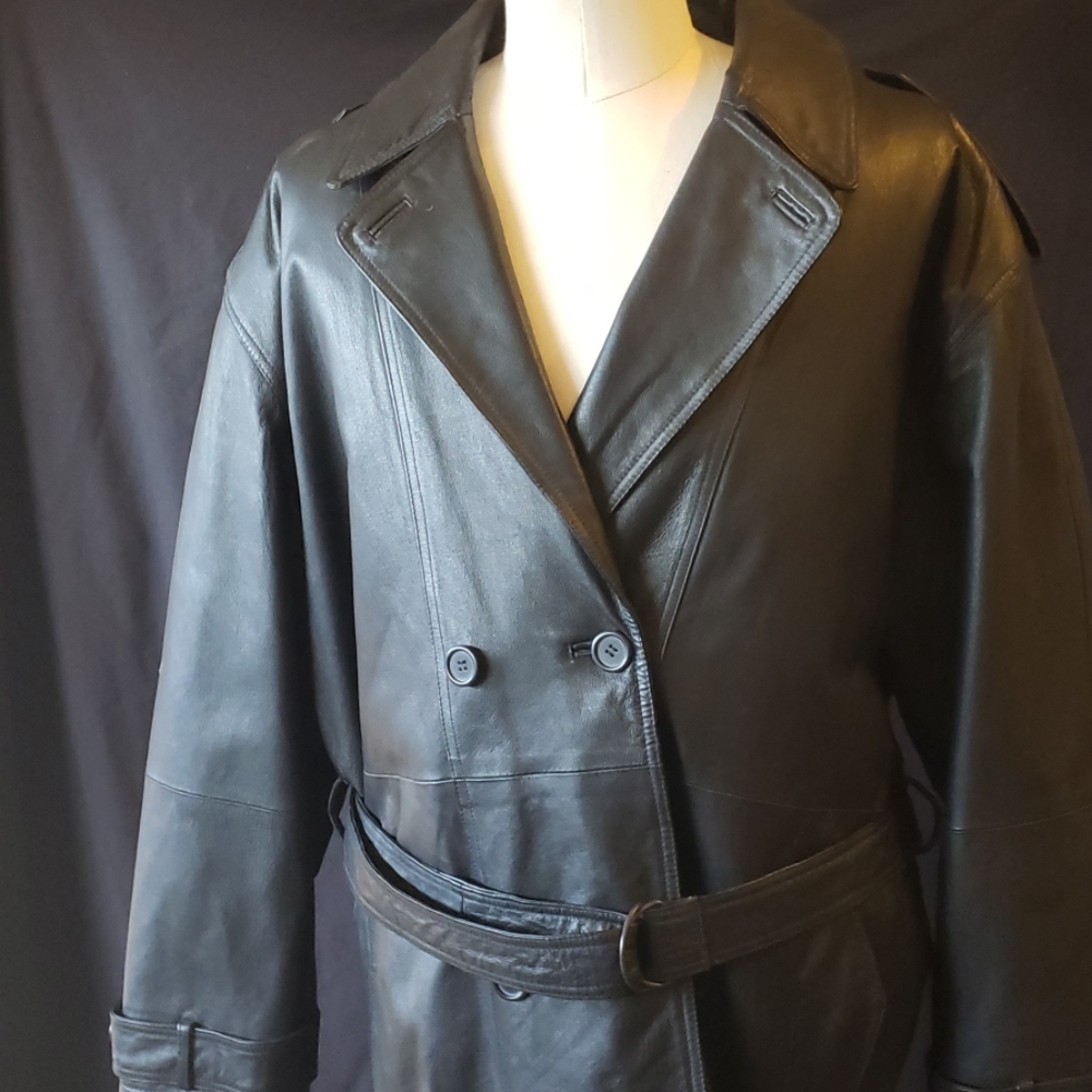 Full Length Leather Insulated Jacket. - image 2